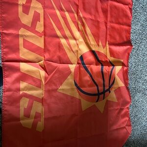 Red Suns Basketball Flag
